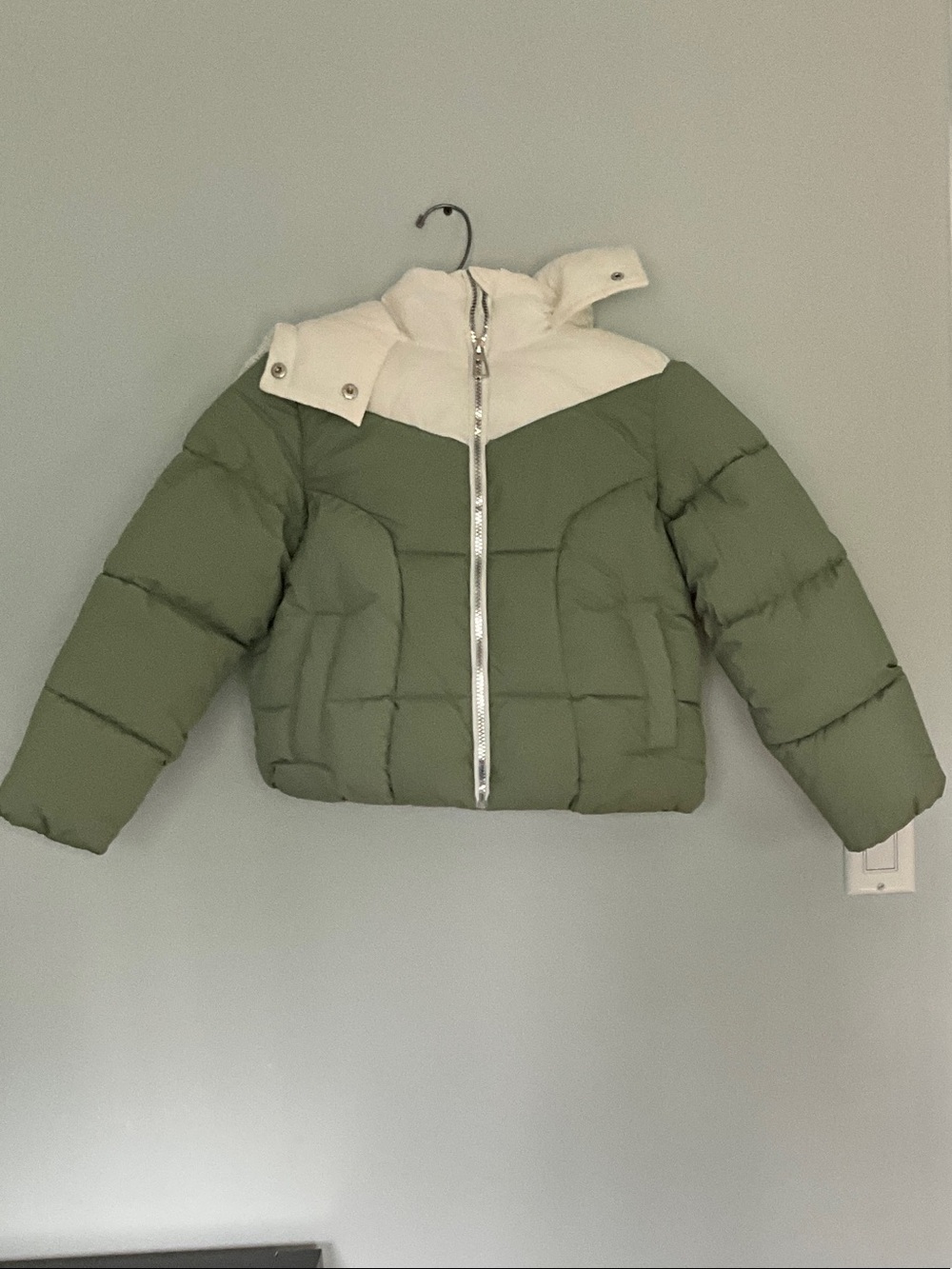 Sam Edelman Olive & Cream Kids Puffer Jacket